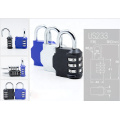 Mini Safety Luggage 3 digit combination pad lock